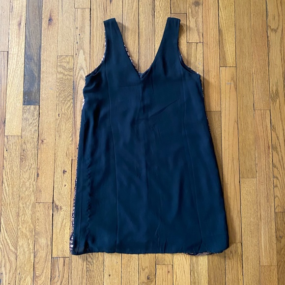 Everly Gatsby Style Gold & Black Sparkle Dress - Picture 3 of 3